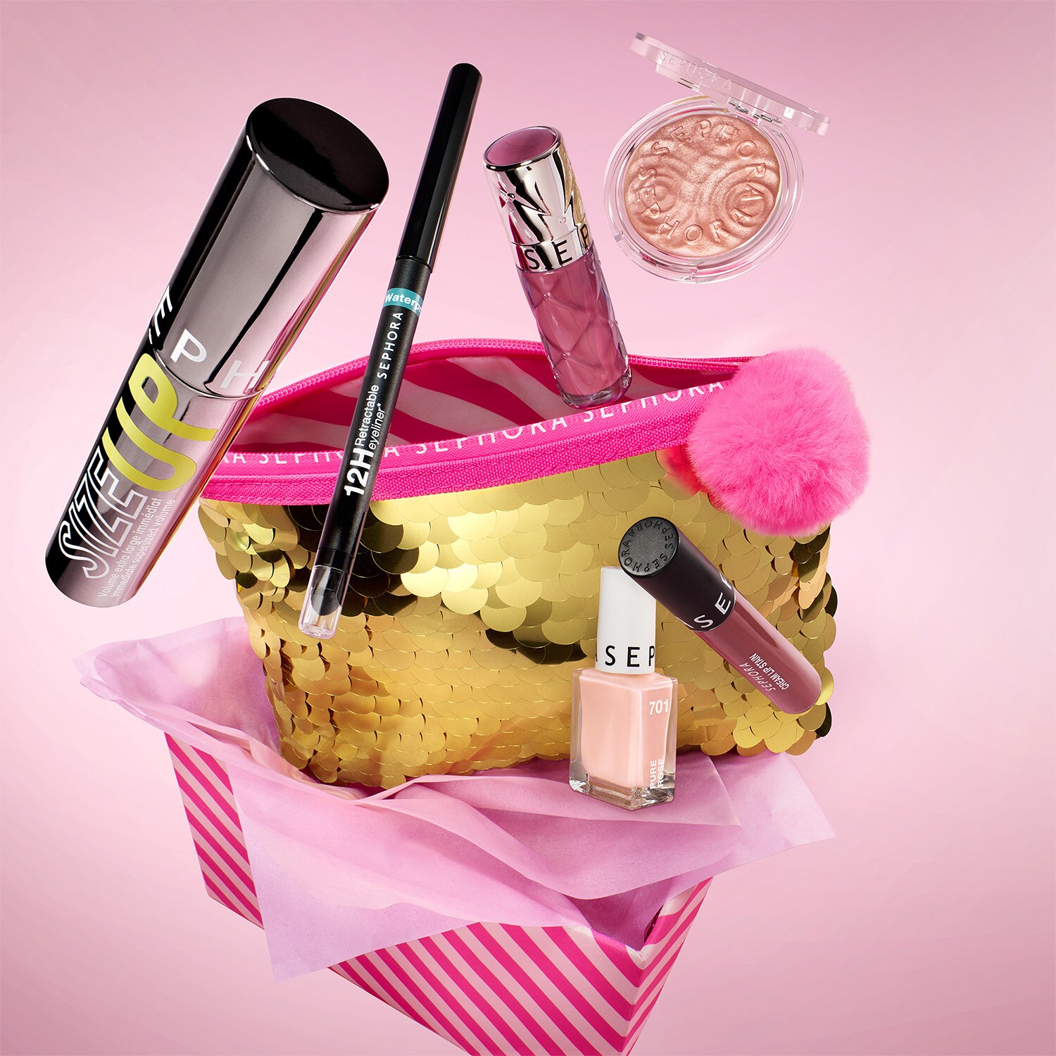 Набор косметики для макияжа: 6 необходимых продуктов Sephora Collection MAKEUP MANIA MAKEUP SET, 0.3 г