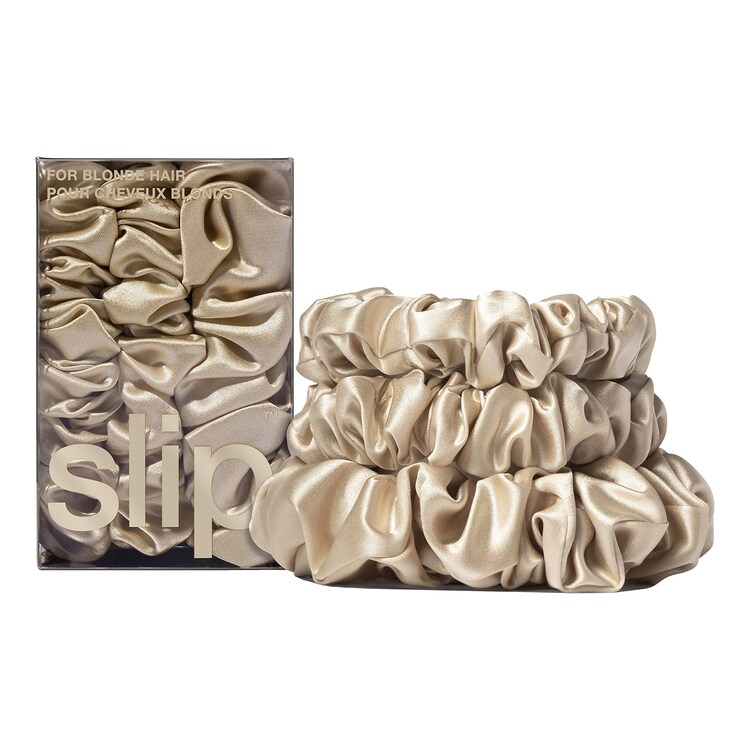 Back to Basics - Blonde Pure Silk Scrunchie Set
