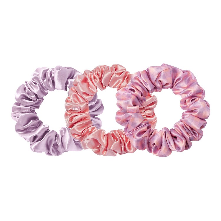 scrunchies in pura seta taglia L - 3 scrunchies