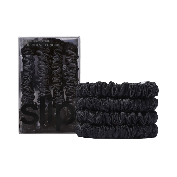 Pure Silk Skinny Scrunchies – Sada tenkých hedvábných gumiček