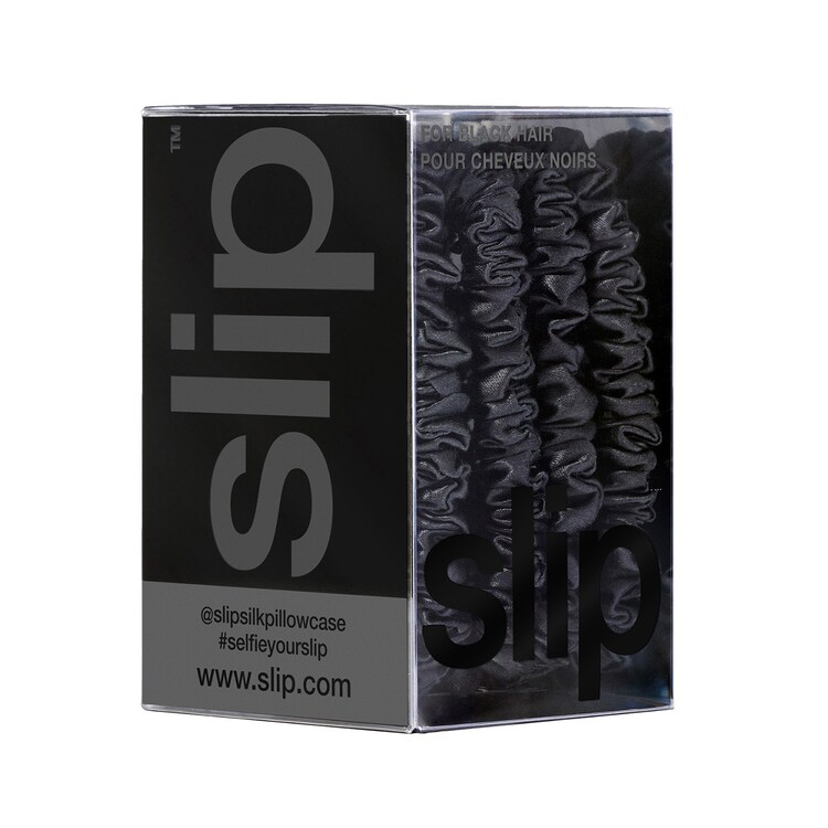 Pure Silk Skinny Scrunchies – Sada tenkých hedvábných gumiček