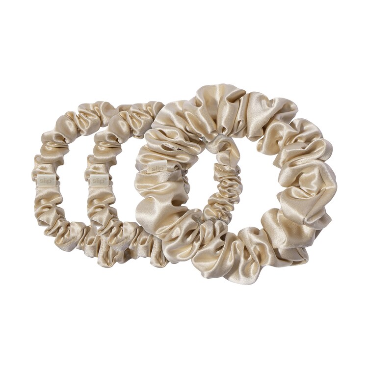Back to Basics - Blonde Pure Silk Scrunchie Set
