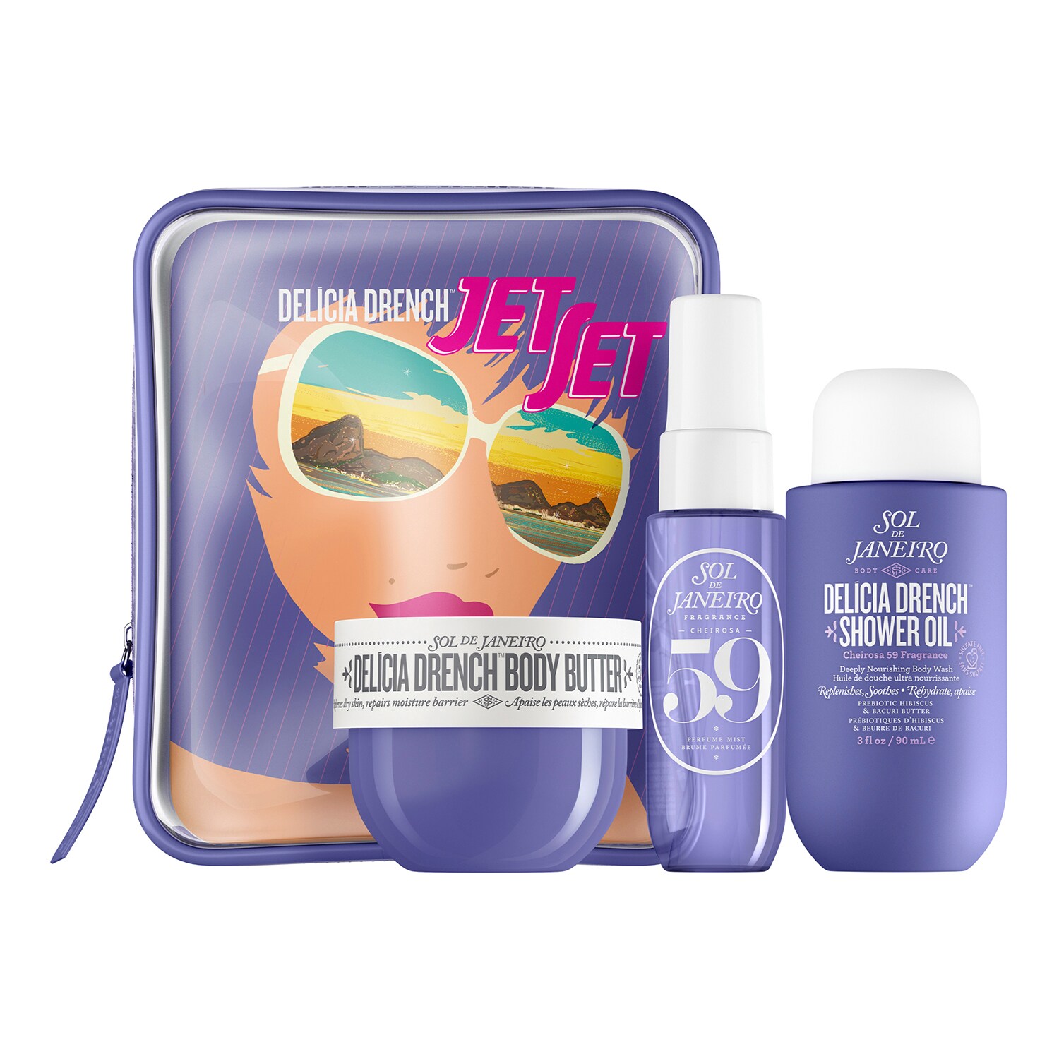 SOL DE JANEIRO - Delicia Drench™ Jet Set – Cestovní sada péče o tělo
