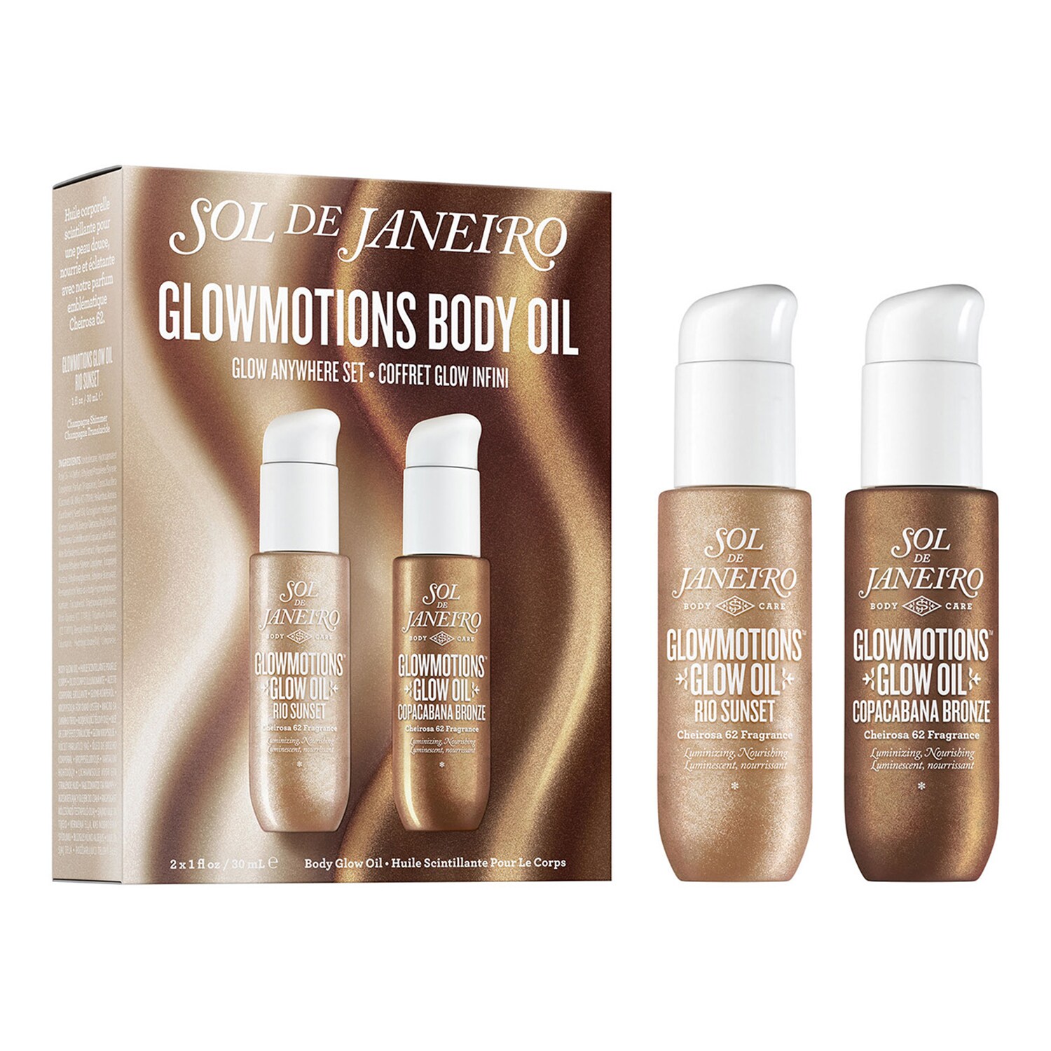 SOL DE JANEIRO - Glowmotions Set - Sada třpytivých a vyživujících tělových olejů