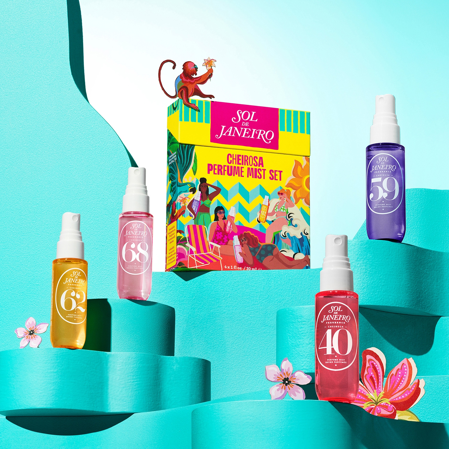 Sol de Janeiro Perfume Mist Set 4点セット Cheirosa Perfume Mist Set - Set de spray-uri parfumate Cheirosa