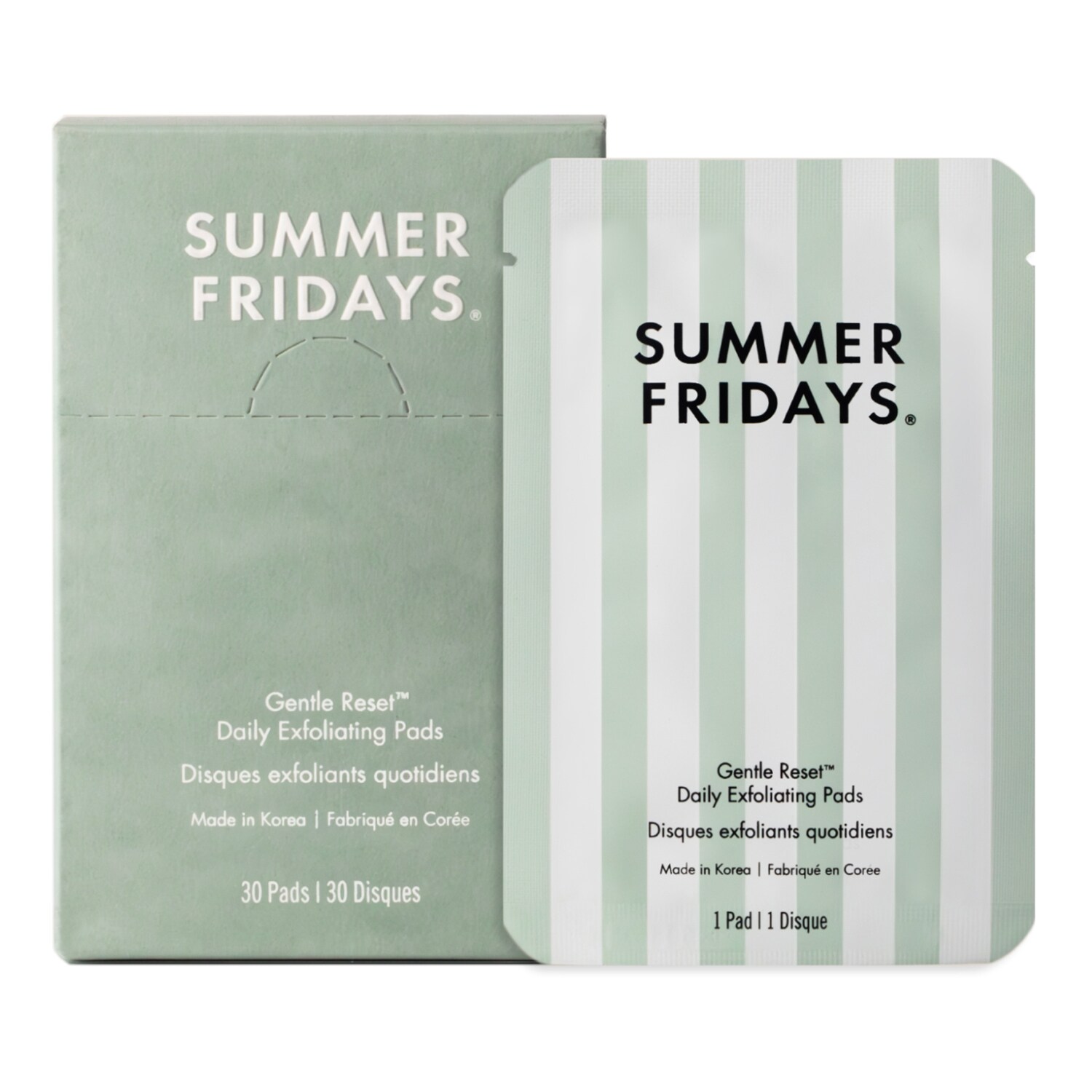 SUMMER FRIDAYS - Gentle Reset Daily Exfoliating Pads - Exfoliační tamponky na obličej
