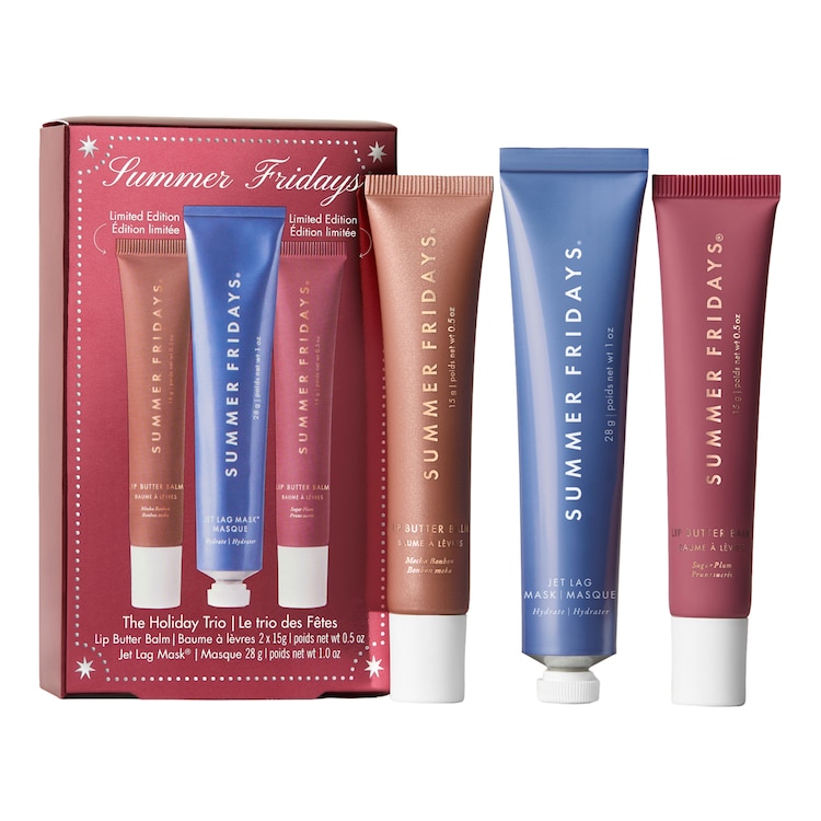 The Holiday Trio - Estuche hidratante para labios y rostro de edición limitada