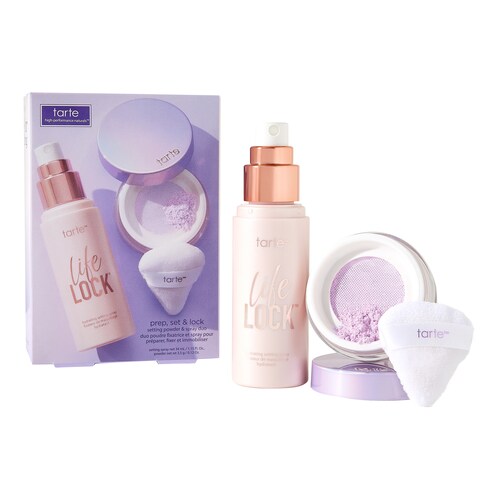 Tarte - Prep, Set & Lock Setting Powder & Spray Duo - Duo Πούδρα & Σπρέι σταθεροποίησης