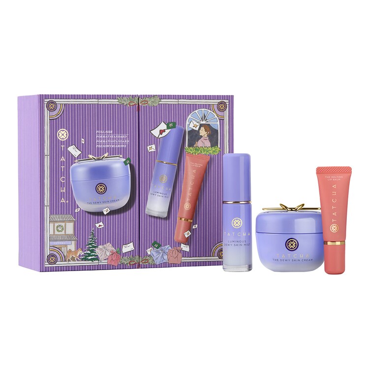 2026 Holiday Dewy Skin & Glossy Lips Set - Estuche de descubrimiento