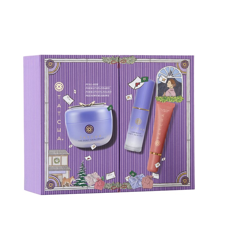2026 Holiday Dewy Skin & Glossy Lips Set - Estuche de descubrimiento