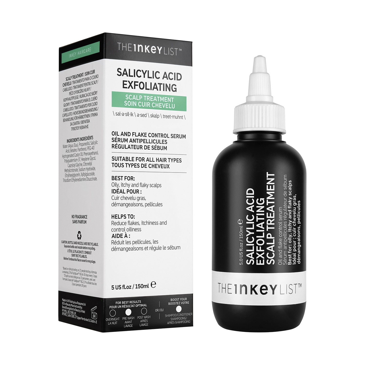 Tratament exfoliant pentru scalp cu acid salicilic | The Inkey