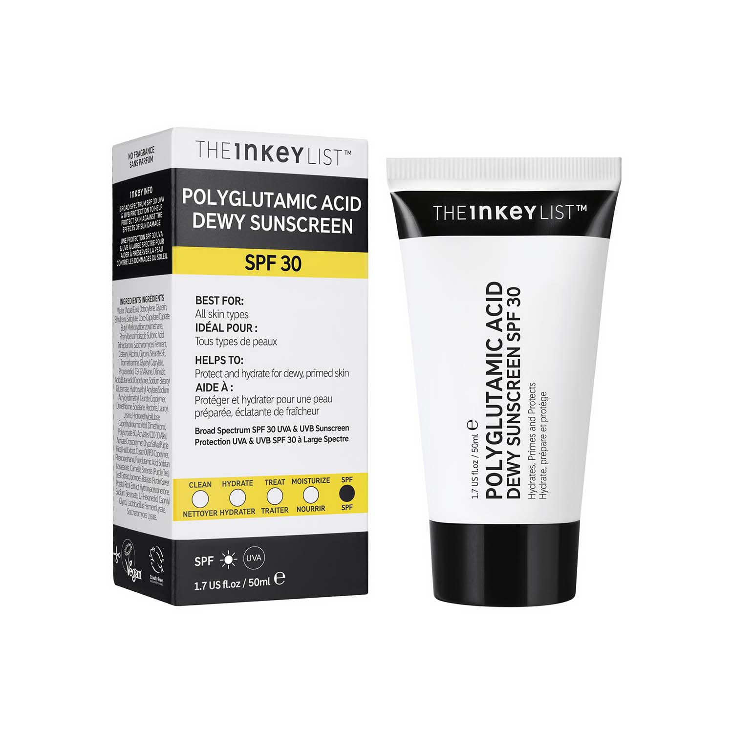 Polyglutamic Acid Dewy Sunscreen SPF30