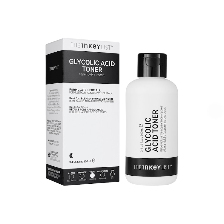 Exfolierande ansiktsvatten med glykolsyra