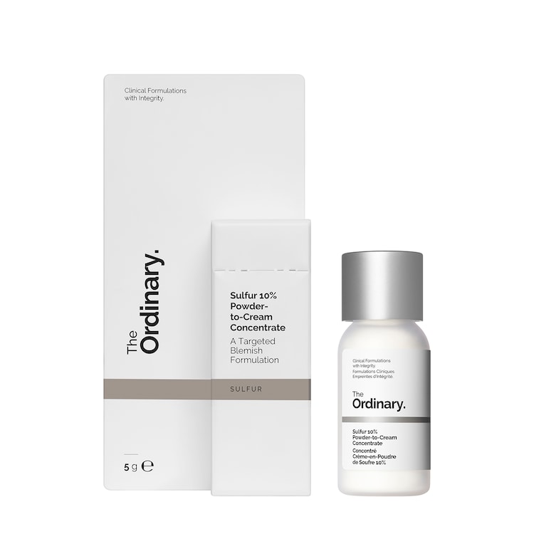 Concentrat crema-pudra cu  10 % sulf - produs de ingrijire a imperfectiunilor
