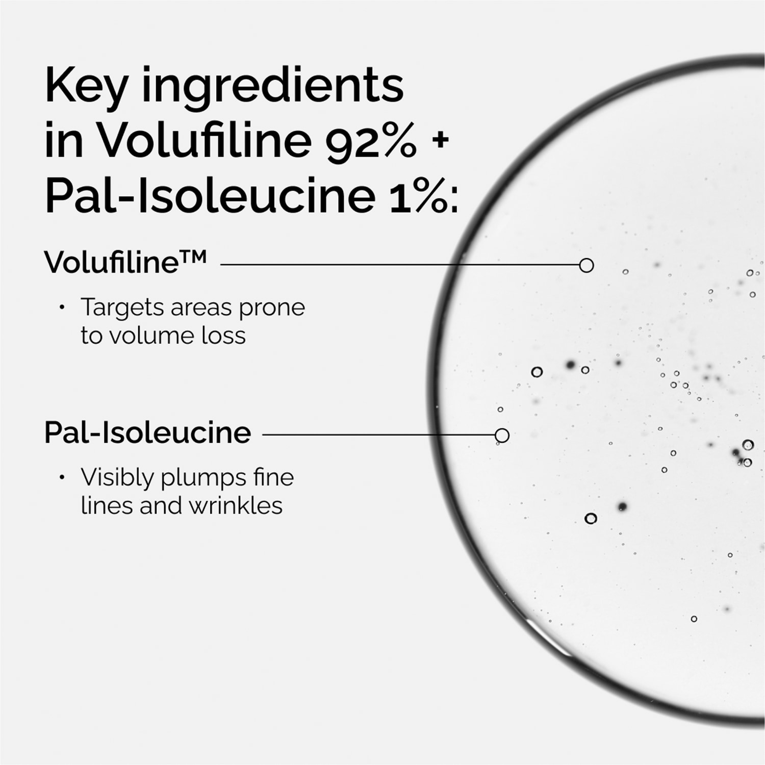 Volufiline* 92% + Pal-Isoleucine 1% Targeted Plumping Serum