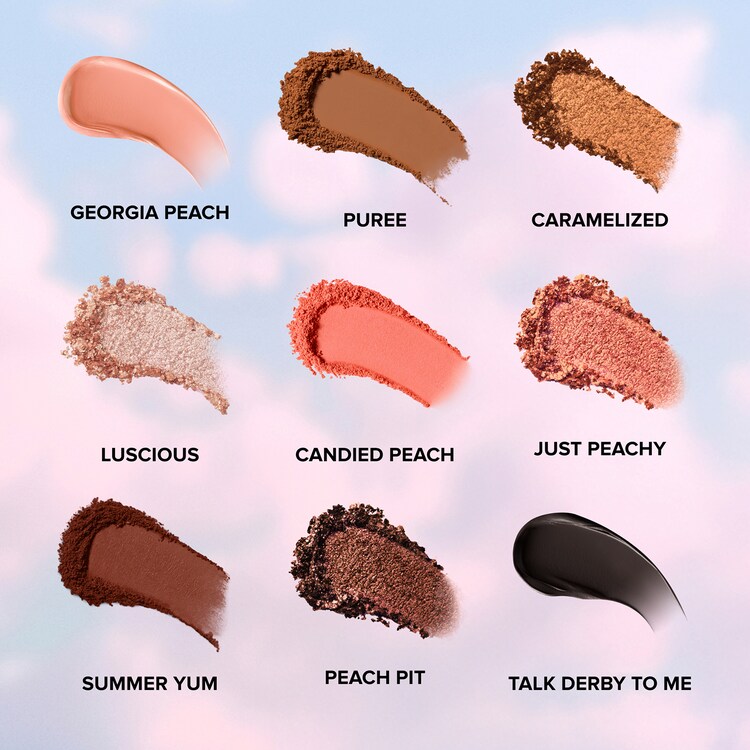 Sweet Peach Eye Shadow Palette - Lidschattenpalette mit Creme- und Pudertexturen