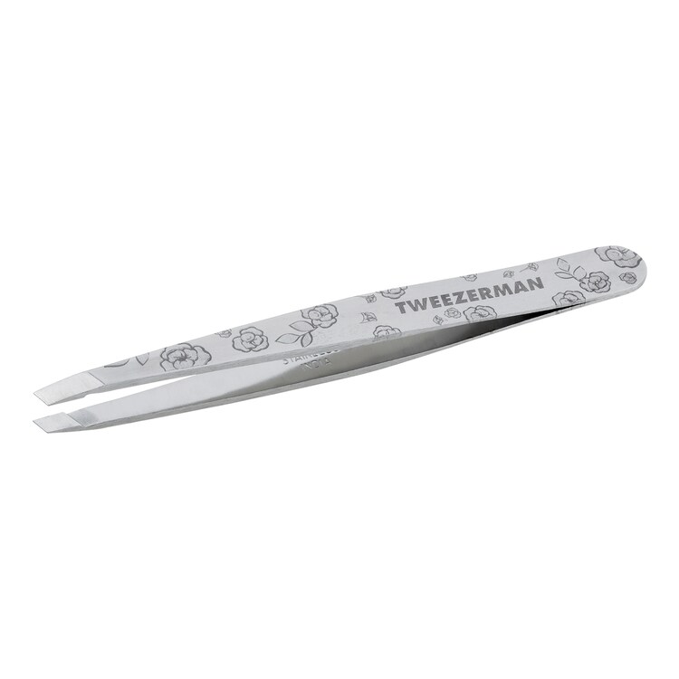 Slant Tweezer - Slant Tweezer, Rose Etched