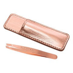 Mini Schr&auml;ge Pinzette mit Etui, TWEEZERMAN
