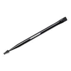 Flat Brow Brush & Spoolie - Flacher Augenbrauenpinsel & B&uuml;rstchen, TWEEZERMAN