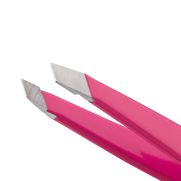 Mini Slant Pincett - Slant Mini Pincett, Neonrosa
