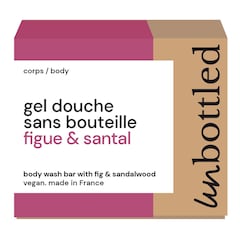 Gel Douche Sans Bouteille &ndash; Tih&eacute; m&yacute;dlo s vůn&iacute; f&iacute;ků a santalov&eacute;ho dřeva, UNBOTTLED