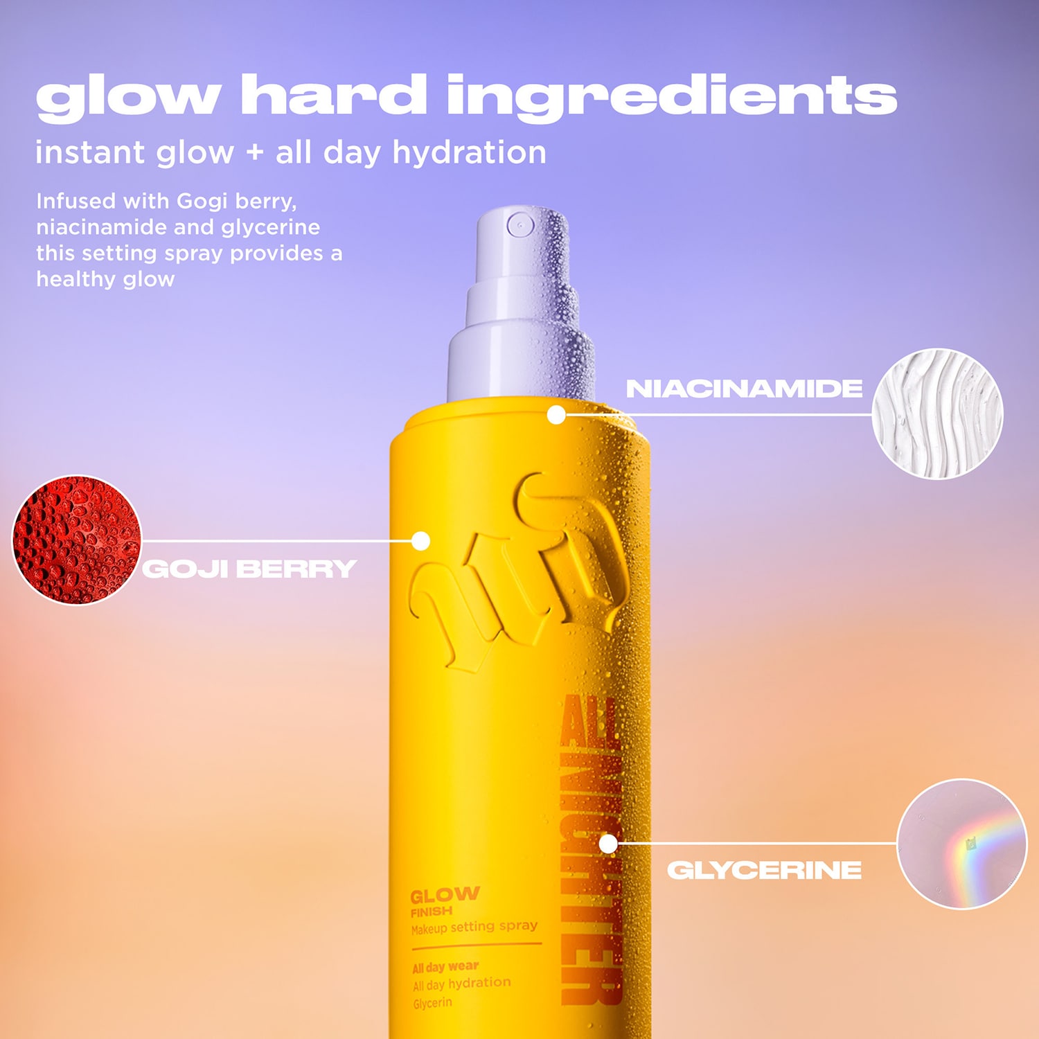 All Nighter Glow Finish Setting Spray