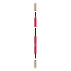 Brow Trio - Lápiz de cejas de triple punta - Liner, lápiz y cepillo, Valentino