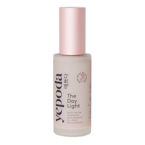 YEPODA - The Day Light – Hydratační krém bez olejů s růžovou vodou a niacinamidem