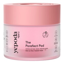 The Porefect Pad - Pads tonifiants exfoliants à l'eau de rose, AHA, BHA et PHA