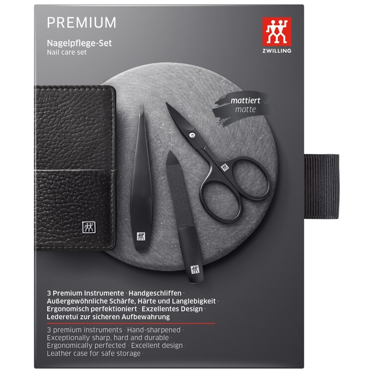 Maniküre Pediküre Set 3tlg - mit Nagelschere